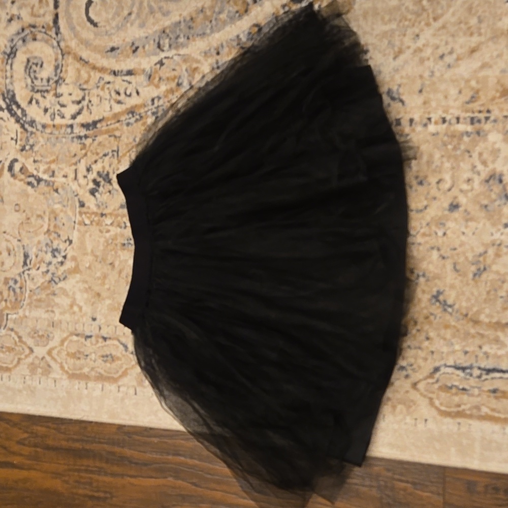 Janie and jack  black tulle skirt size 12